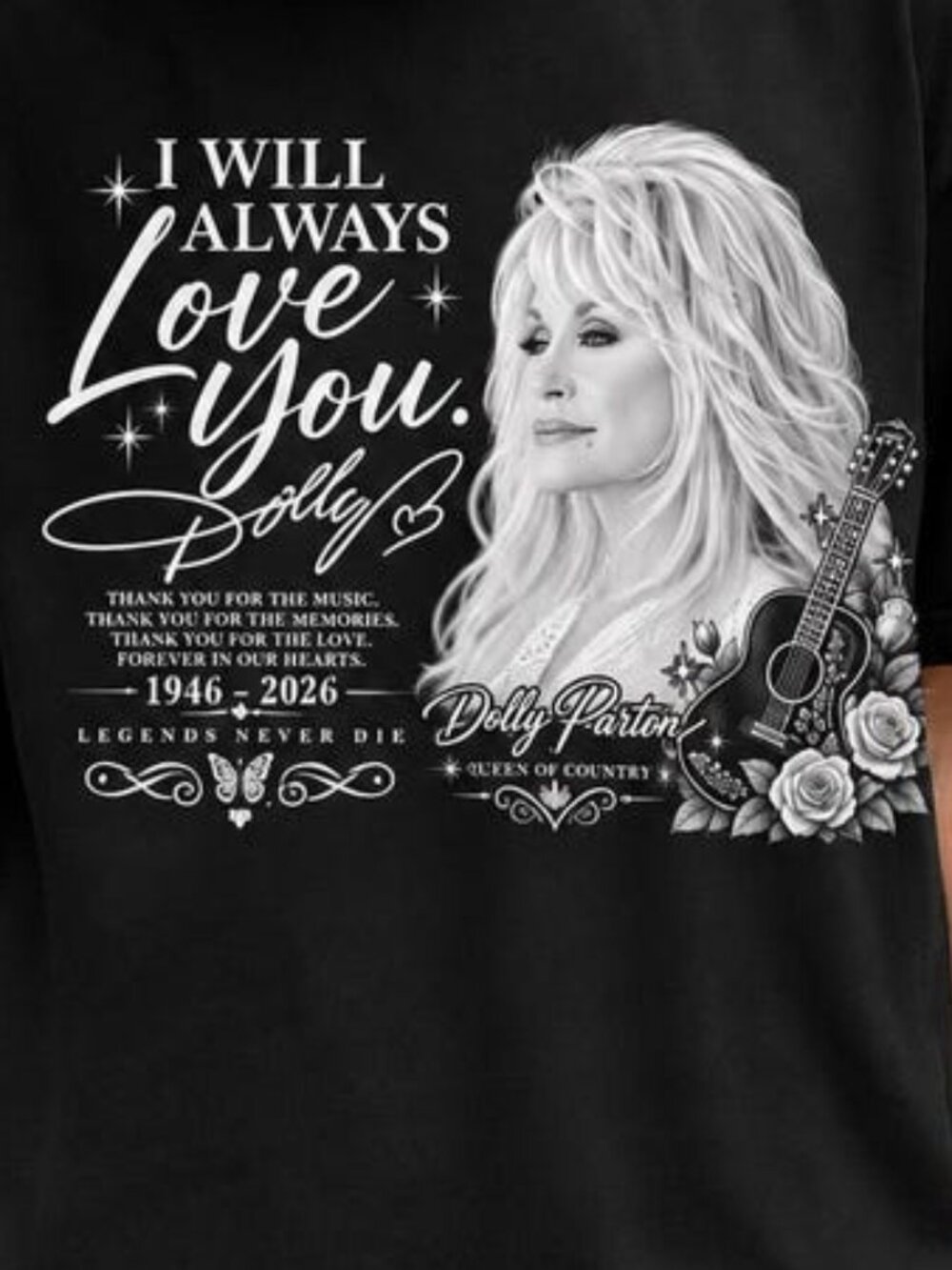 Dolly Parton Memorial Shirt, Dolly Parton Tee - Picture 2 of 4